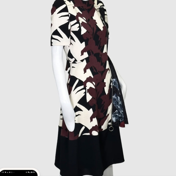 Carven Dresses & Skirts - Carven floral  pleated midi dress Sz 6